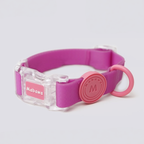 Set Collare + Guinzaglio Impermeabile Multifunzione con Fibbia Trasparente - Rosa Barbie