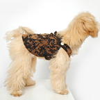 Vestito salopette per cani vista laterale