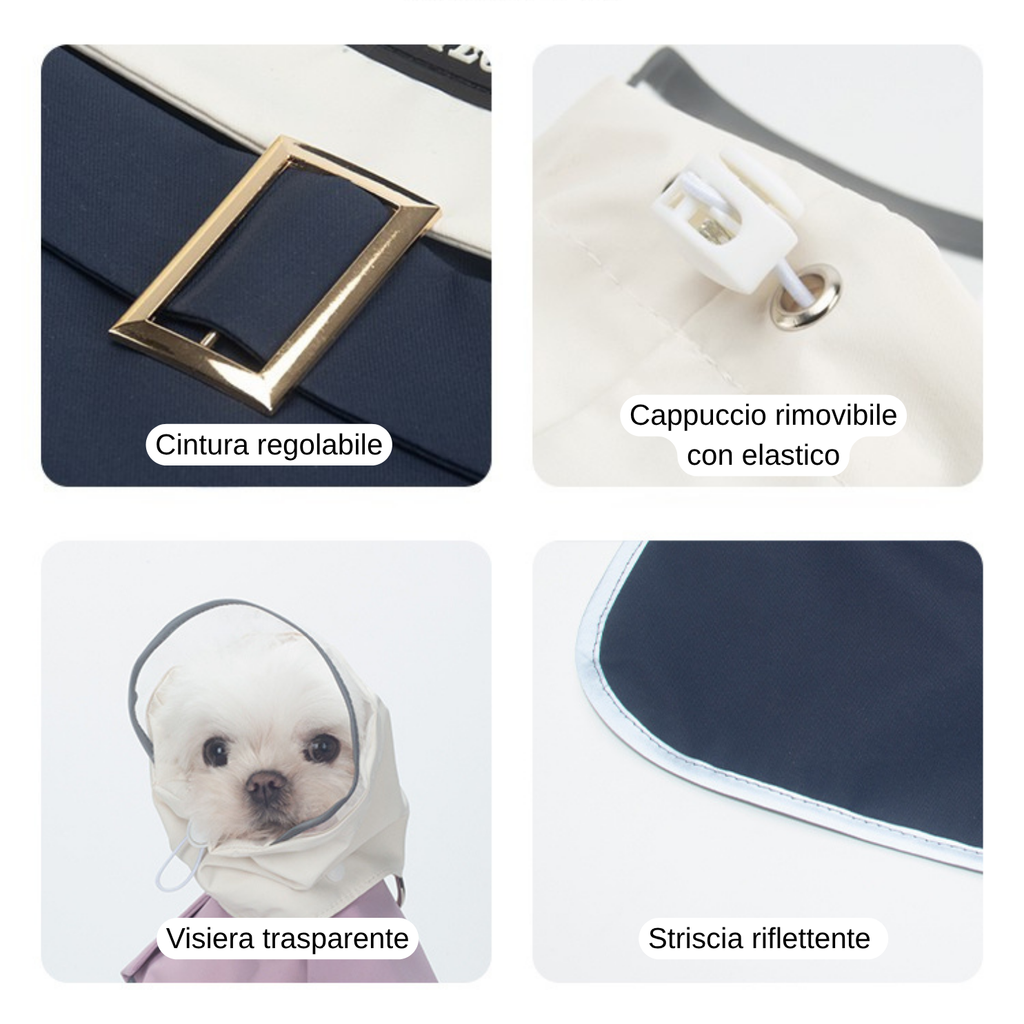 Impermeabile Antivento con Cappuccio Rimovibile Stile Trench Elegante per Outdoor