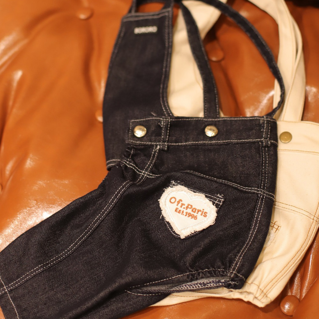 Salopette in Denim con Bretelle Incrociate Girovita Regolabile Casual Comfort Versatile