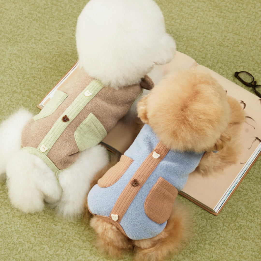 Gilet Termico con Passanti per Zampe Posteriori – Design a Orsetto