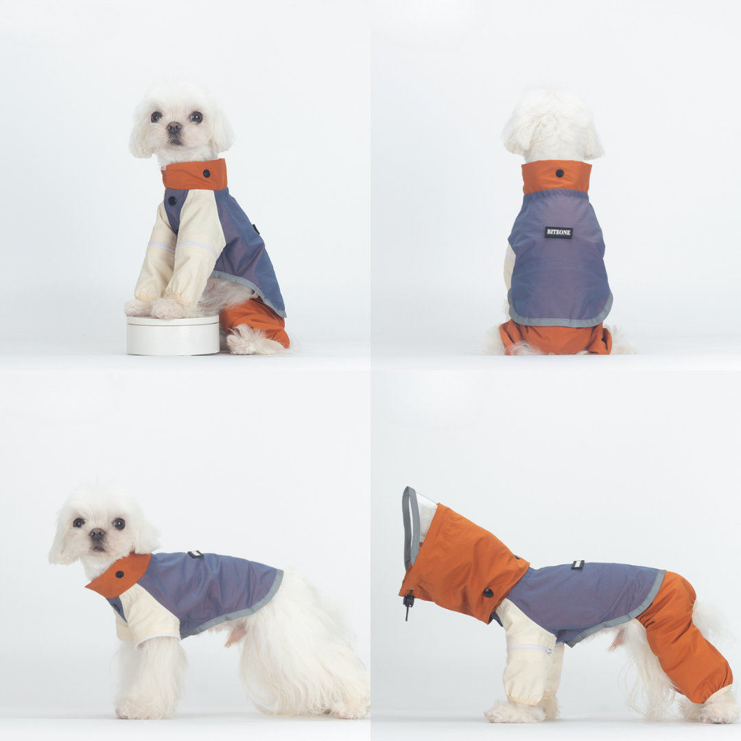 Impermeabile Multifunzionale  Giacca Outdoor Antivento con Cappuccio e Gambe Rimovibili