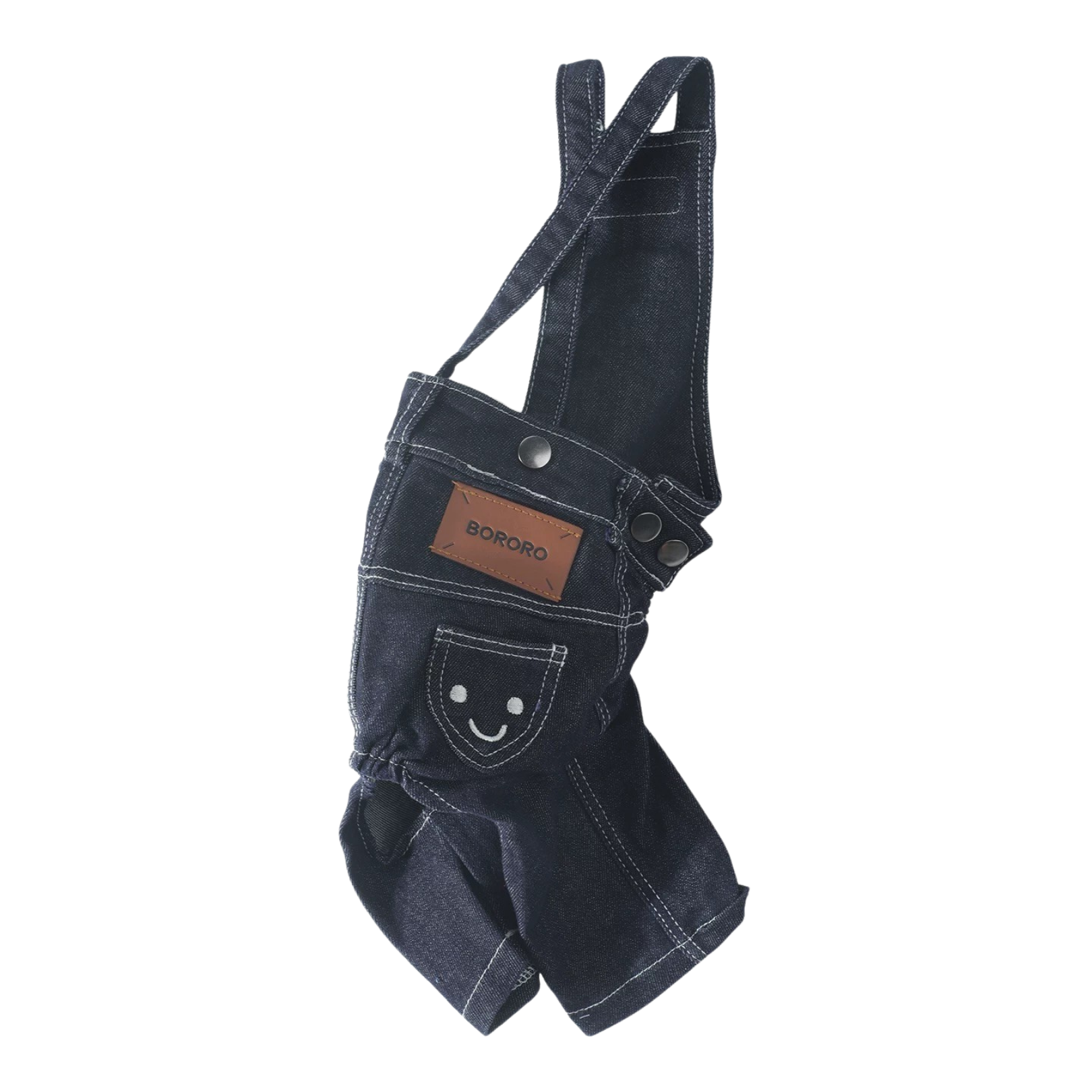 Salopette in Denim con Bretelle Incrociate Girovita Regolabile Casual Comfort Versatile