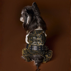 Salopette Leopardata con Bretelle Regolabili Cintura Rimovibile Fashion Versatile