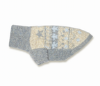 Maglione con Collo Alto in Misto Lana – Fantasia Invernale Beige Grigio