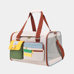 Borsa Trasportino per Cani e Gatti Borsa da Viaggio Pieghevole Funzionale con Tracolla