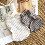 Maglia a Due Zampe Dolcevita con Bordini Ondulati e Fiocco Elegante Versatile