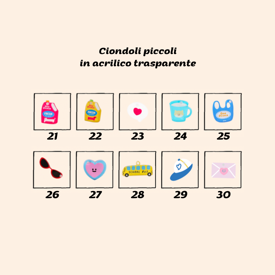 Ciondoli Piccoli in Acrilico - Collana Personalizzabile