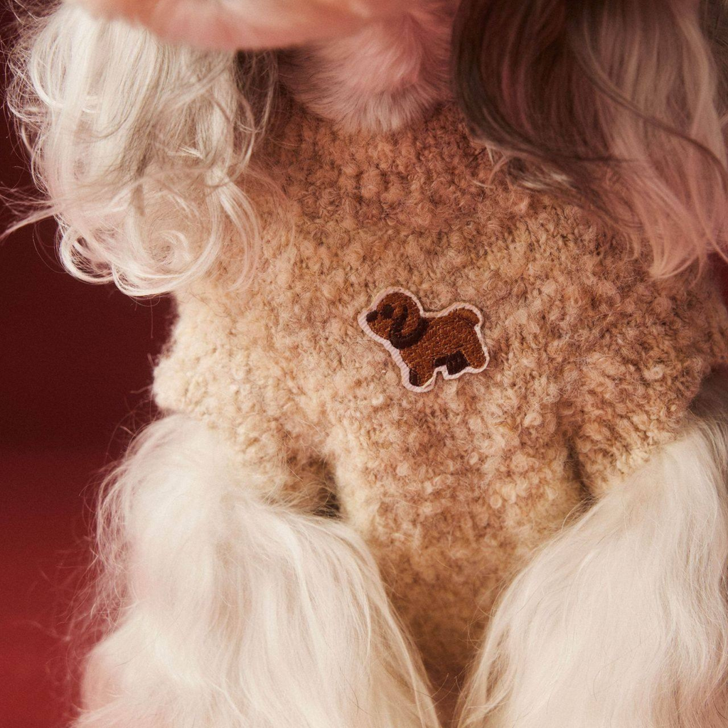 Maglioncino Gilet con Stampa Cagnolino Orecchie 3D