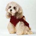 Maglioncino Gilet Rosso con Decorazione Cagnolino in Peluche e Fiocco 3D