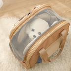 Zaino Trasportino per Cani e Gatti Borsa da Viaggio Espandibile a Tenda Traspirante Multifunzione