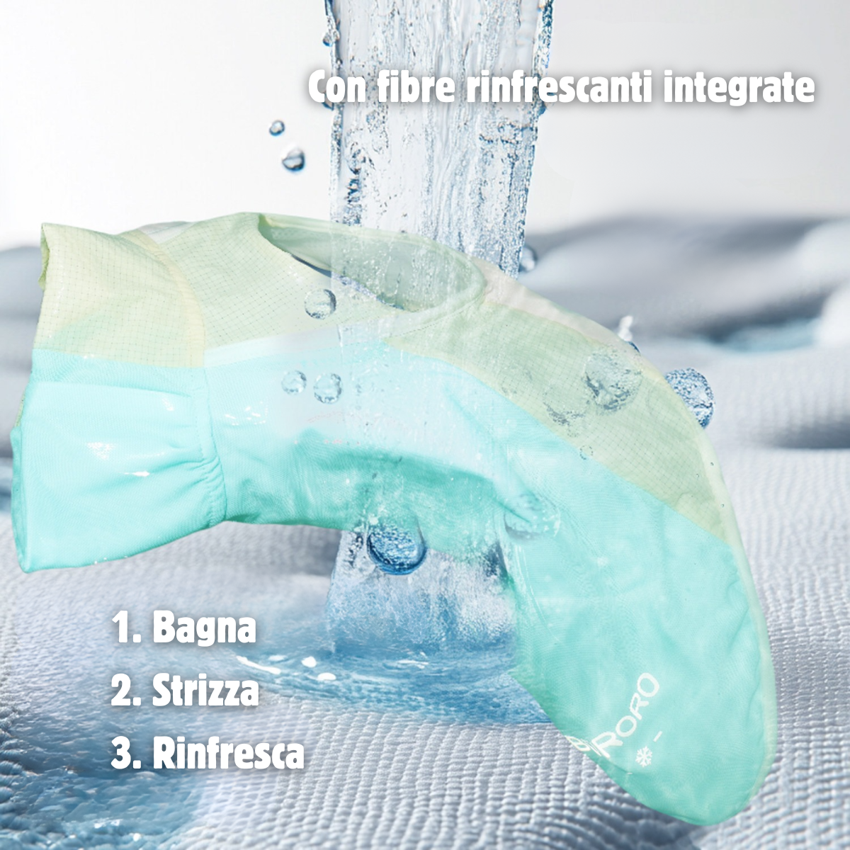 Gilet Estivo Rinfrescante e Anti-UV con Effetto Fresco a Lunga Durata