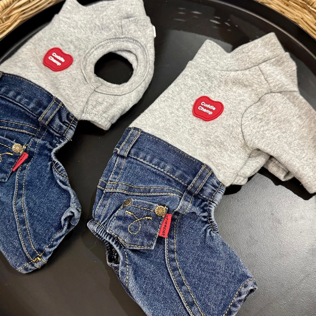 Tutina Design 2 in 1 Maglia & Jeans Casual Versatile