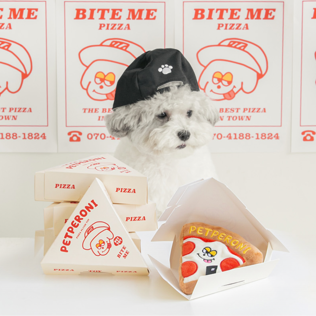 BITE ME – Gioco Interattivo in Peluche per Cani a Forma di Pizza | Petperoni
