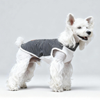 Maglia Gilet Termico a Righe con Collo Mezzo Alto in Tessuto De-Rong Ultra Morbido