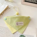 Bandana Triangolare in Cotone Design Minimal Bicolore Regolabile con Elastico