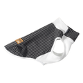 Maglia Gilet Termico a Righe con Collo Mezzo Alto in Tessuto De-Rong Ultra Morbido