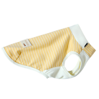 Maglia Gilet Termico a Righe con Collo Mezzo Alto in Tessuto De-Rong Ultra Morbido