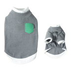Maglia Termica a Due Zampe in Tessuto De-Rong Design Finto Due Pezzi a Contrasto