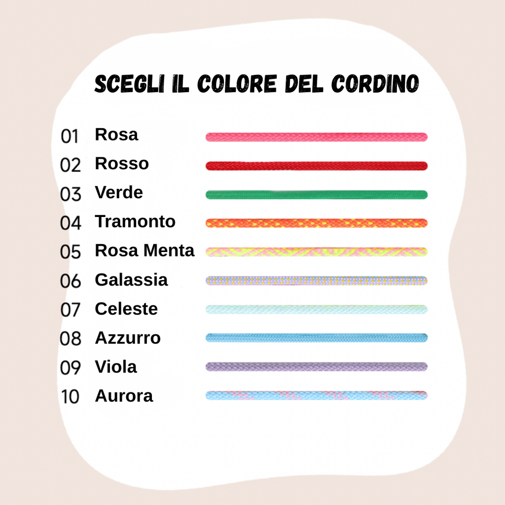 Cordino in Paracord di Nylon - Collana Personalizzabile